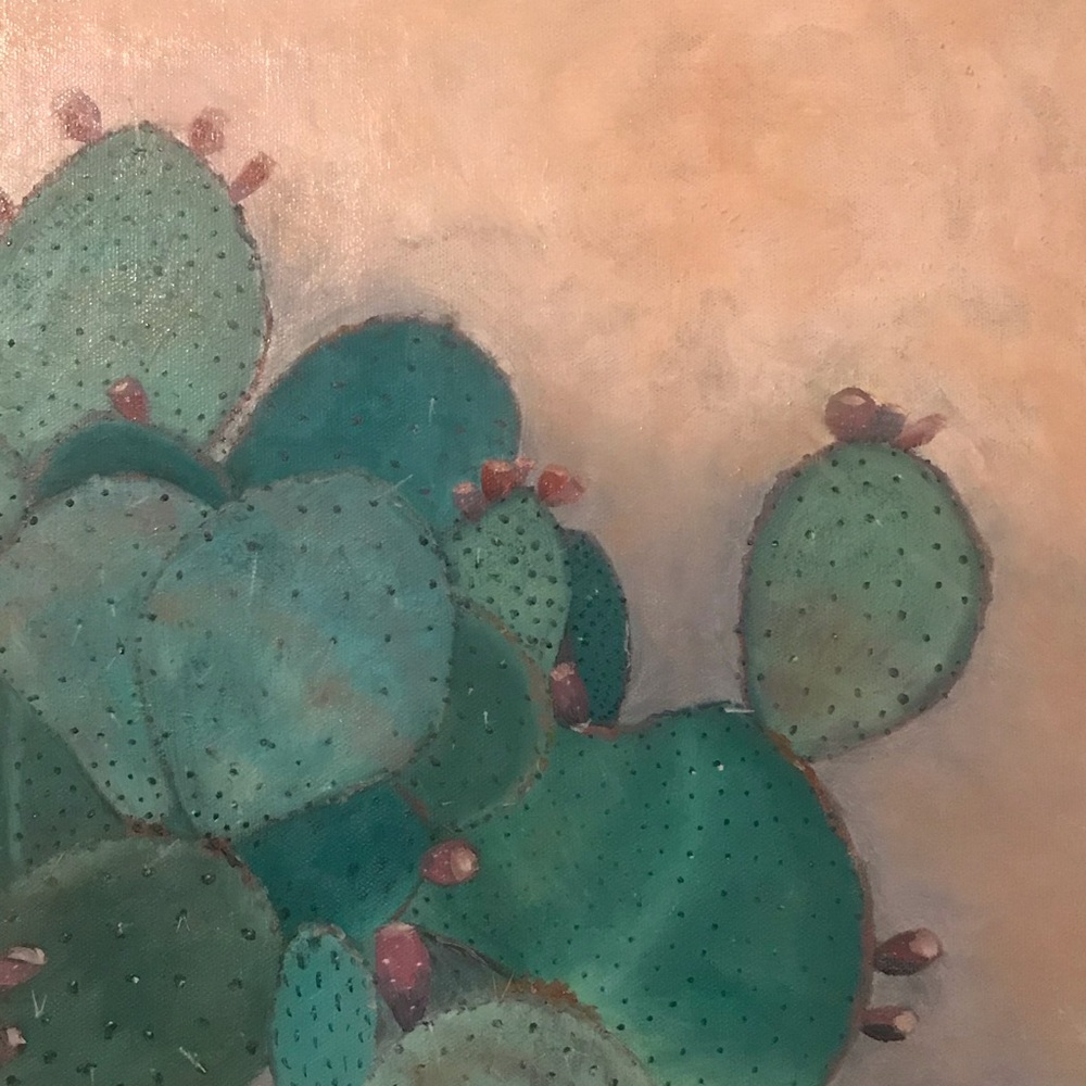 “Prickly pear 3” original oil on canvas